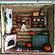A roombox-panel 'Hut', Miniature figurines, Ufa,  Фото №1
