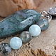  Талисман по знаку зодиака с аквамарином Рыбы, натур камни. Оберег. Amulet-Stone (AS). Ярмарка Мастеров.  Фото №5