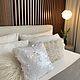 Pillow with sequins white decorative 43*43. Pillow. hellorussia.design. Online shopping on My Livemaster.  Фото №2