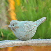 Для дома и интерьера handmade. Livemaster - original item Figurine garden bird made of concrete decor Provence Shabby chic. Handmade.