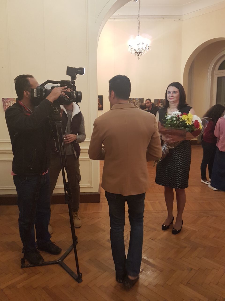 Интервью египетском телевидению