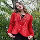 felted jacket 'red beautiful'. Suit Jackets. silk wool. Online shopping on My Livemaster.  Фото №2