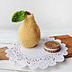 Pear, knitted food. Decor and games with children, Doll food, Chaikovsky,  Фото №1