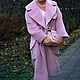 Пальто с поясом " Розовое, розовое...". Пальто. Лана КМЕКИЧ  (lanakmekich). Ярмарка Мастеров.  Фото №4
