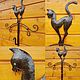 Кованая ключница ручной работы Черная кошка Черный кот Любителям кошек. Ключницы настенные. Кузня fiere_work. Ярмарка Мастеров.  Фото №4