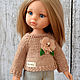 Order  Knitted sweater for Paola Reina doll 32 cm. khobbi (01anna-dolls). Livemaster. . Clothes for dolls Фото №3