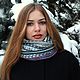 Снуд из вязаного трикотажа Скандинавия, Шарфы, Бийск,  Фото №1