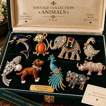 Винтаж ручной работы. Ярмарка Мастеров - ручная работа Винтаж: VINTAGE COLLECTION «ANIMALS», США. Handmade.