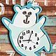 Clock Bear tiffany/mint, Table lamps, Moscow,  Фото №1