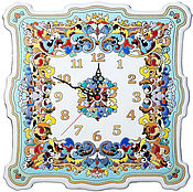 Часы настенные декоративные,керамические,круглые