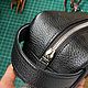 Заказать Несессер/ дорожная косметичка из чёрной зернистой кожи. Remeslo Brand. Ярмарка Мастеров. . Несессеры Фото №3