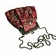 Заказать Сумка  МИНИ из  кожи  Кружево бордовое. Art Clutch.. Ярмарка Мастеров. . Классическая сумка Фото №3