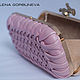 Leather clutch bag 'Pink pearl'. Clutches. Elena Gorbuneva CLUTCH COLLECTION. Online shopping on My Livemaster.  Фото №2