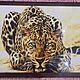 Картина стразами "Леопард" 70 х 55 см, Картины, Москва,  Фото №1