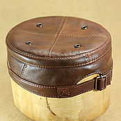 Аксессуары handmade. Livemaster - original item African leather Kufi hat skullcap Charisma CHR-05. Handmade.