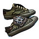 Sneakers: Sneakers: SNEAKERS with skulls. CUSTOM SNEAKERS, Training shoes, Moscow,  Фото №1