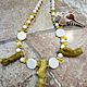Necklace of green coral and white lava-Neptune, Jewelry Sets, Ashkelon,  Фото №1