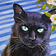Order The picture with the cat Picture. Buy a picture with a cat. The picture with the cat. pirogov-maxim. Livemaster. . Pictures Фото №3