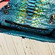Сумка Санта Фе из кожи питона. Классическая сумка. EXOTIQUE LUXURY PYTHON. Ярмарка Мастеров.  Фото №4