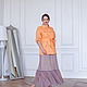 Floor length chiffon skirt with bright polka dots violet. Skirts. NATALINI. My Livemaster. Фото №6