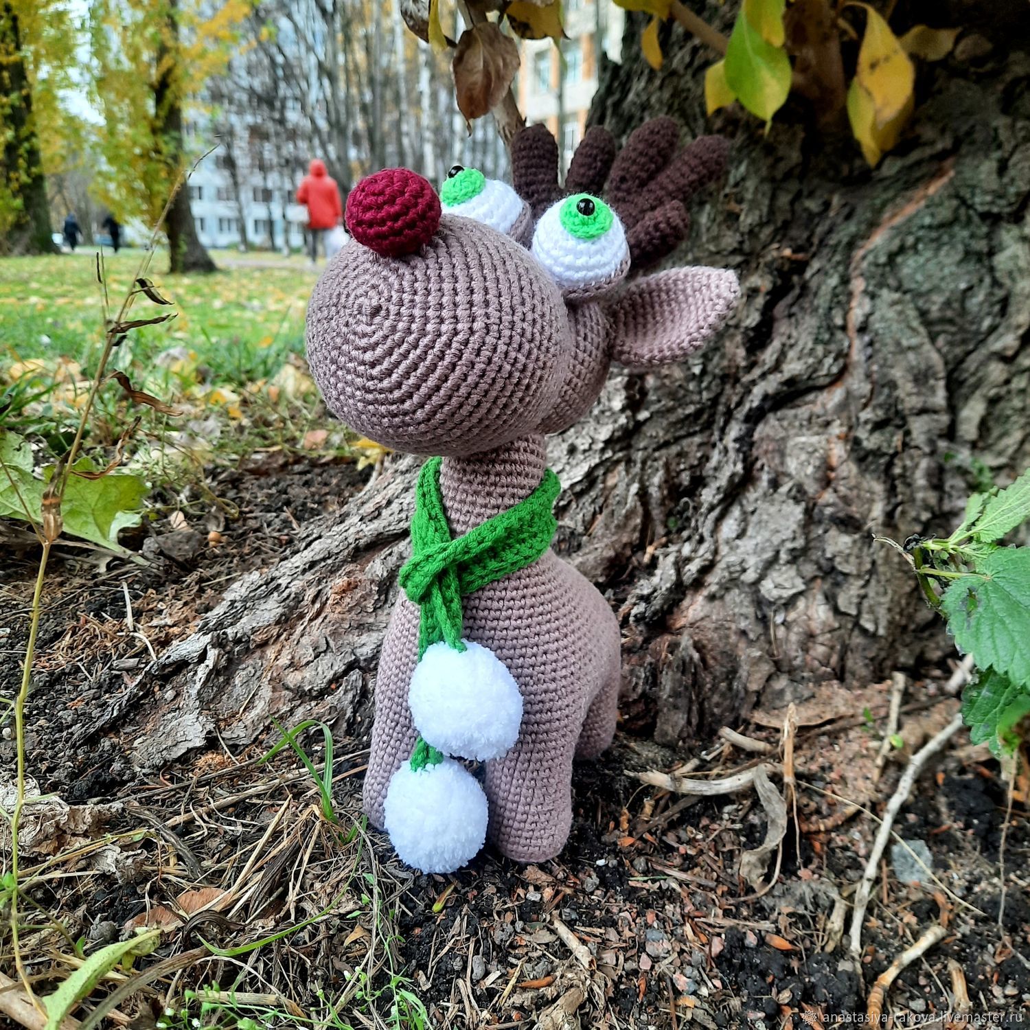Новогодний Олень Амигуруми