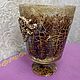 Order Glass vase-candle holder 'Snake skin'. beautifulcrafts. Livemaster. . Vases Фото №3