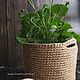Planters / basket / flower pot, diameter 20, height 17. Basket. Natalya_Sholokhova. My Livemaster. Фото №6