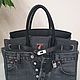 Заказать Джинсовая сумка в стиле Birkin 35. Magic denim in art. Ярмарка Мастеров. . Классическая сумка Фото №3
