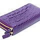 Заказать Клатч из кожи крокодила на двух молниях IMA0002N3G. CrocShop товары из экзотической кожи. Ярмарка Мастеров. . Клатчи Фото №3