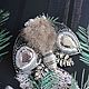 Brooch-pendant with fur 'Moth in a gray'. Brooches. Anastasiya Kozlova. My Livemaster. Фото №4
