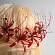 Barrette Gothic red, he lost his parents. Hairpins. PandaStudio (glossyfleur). Online shopping on My Livemaster.  Фото №2