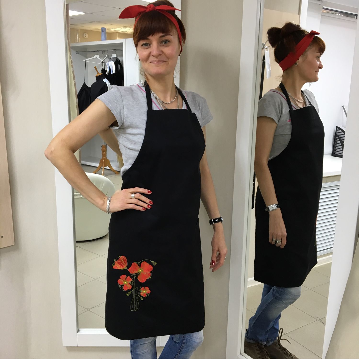 Фартук с вышивкой в интернет-магазине на Ярмарке Мастеров | Фартуки ...