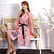 Transparent pink organza dress, floral wrap dress. Dresses. Lara (EnigmaStyle). My Livemaster. Фото №4