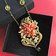Pendant in the Art Nouveau style - Chrysanthemum, Pendant, Moscow,  Фото №1