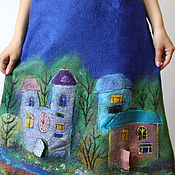 Одежда handmade. Livemaster - original item Felted dress Evening city!. Handmade.