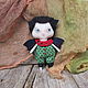 Textile doll in the vampire bat, original gift decor for Halloween. Gifts for all ages. Svetlenky dolls and handmade toys. Fair Masters
