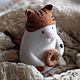 Заказать КотоТигр. Войлочная игрушка (подарок, кот, тигр, смешной подарок). Облачный джем. Игрушки ручной работы (cloudy-jam). Ярмарка Мастеров. . Войлочная игрушка Фото №3