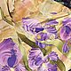 Silk scarf 'Irises'. Scarves. Kenaz silk (KENAZ). Online shopping on My Livemaster.  Фото №2