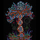 Order Флуоресцентное светящееся полотно "Yggdrasil the Tree of Life. Fractalika. Livemaster. . Pictures Фото №3