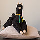 Alpaca soft toy, handmade BLACK Lama, Stuffed Toys, St. Petersburg,  Фото №1