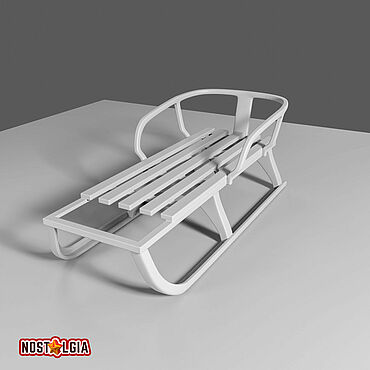 Цифровые товары ручной работы. Ярмарка Мастеров - ручная работа 3D-модель для печати – детские алюминиевые санки. Handmade.