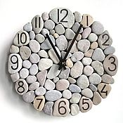 Для дома и интерьера handmade. Livemaster - original item Watches made of natural sea pebbles. Handmade.