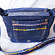 Order Women's Shoulder Bag Denim Bag with Flap Patchwork Bag. Denimhandmade.Olga. Livemaster. . Crossbody bag Фото №3