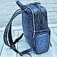 Python genuine leather backpack, custom made!. Backpacks. SHOES&BAGS. My Livemaster. Фото №4