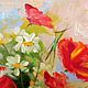 Painting with a bouquet of flowers in a vase canvas 30 by 40 cm. Pictures. paintmart (oikos). Online shopping on My Livemaster.  Фото №2