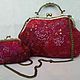 Felted bag with clasp, set with wallet, Clasp Bag, Moscow,  Фото №1