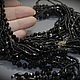 Сотуар из бисера, кристаллов "Черная река" в стиле Кучинелли. Лариаты. Beadsgemsflowers - Украшения для Вас. Ярмарка Мастеров.  Фото №4