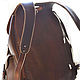 Handmade leather backpack. Brown. TARAKAN. Author's work, Backpacks, Moscow,  Фото №1