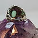 Кольцо с камнем хризопраз 19 размера "Тайна" серебро. Кольца. Алексей (raduga-minerala). Ярмарка Мастеров.  Фото №5