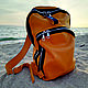 Leather backpack #vv-02. Backpacks. V&V Leather Studio. Online shopping on My Livemaster.  Фото №2